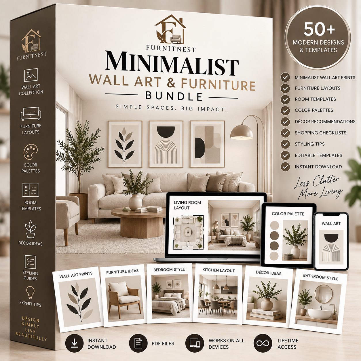Minimalist Wall Art & Furniture Bundle
