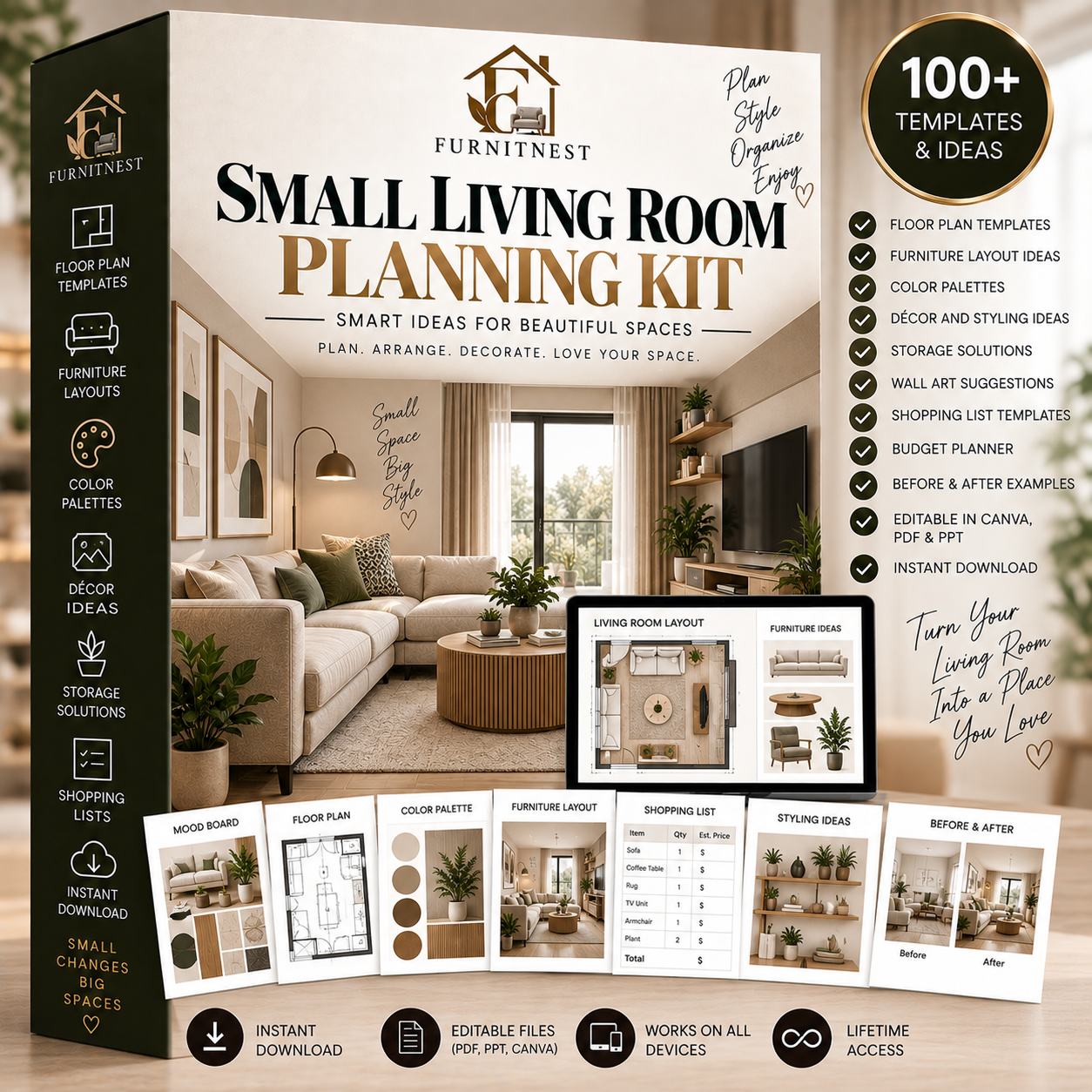 Small Living Room Planning Kit