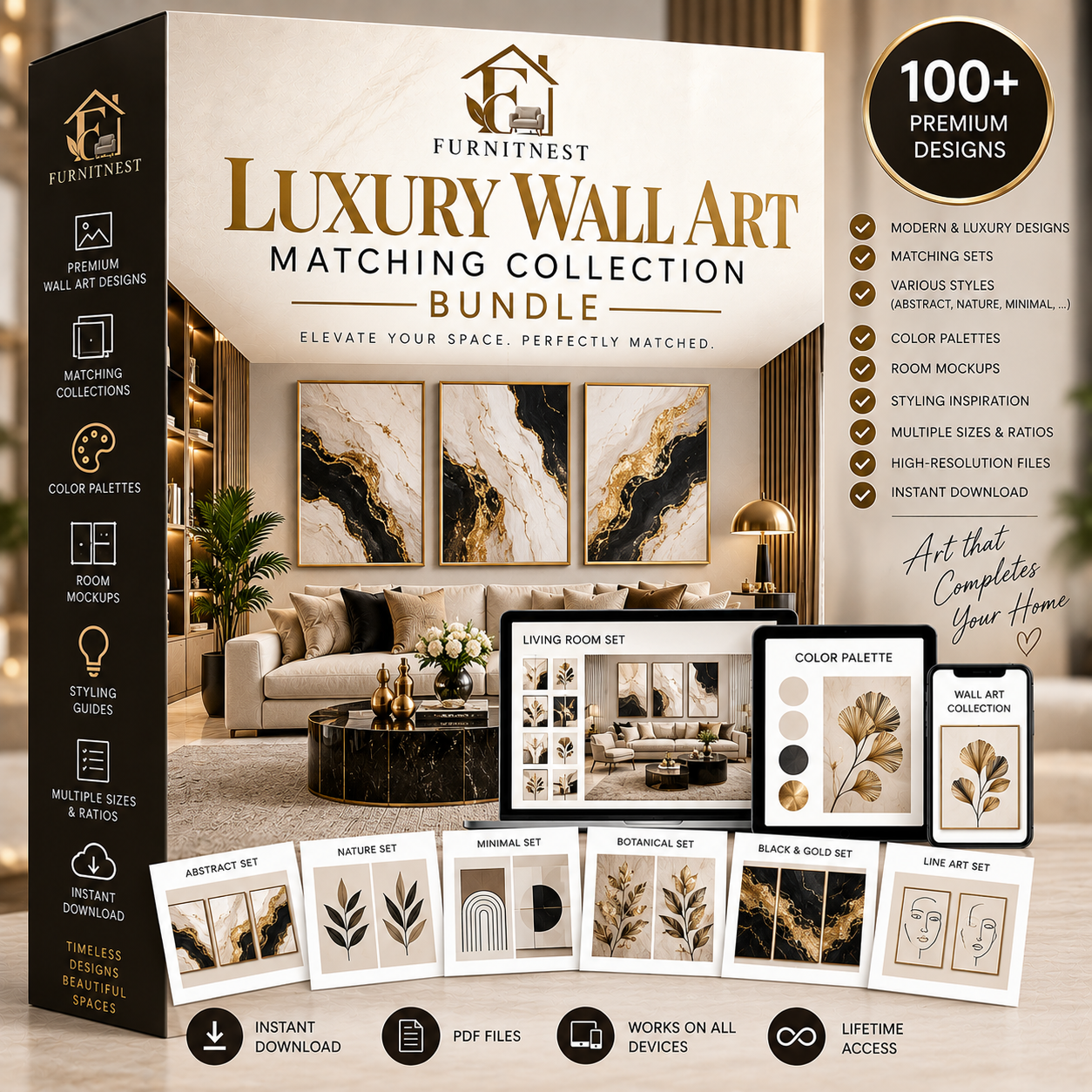 Luxury Wall Art Matching Collection